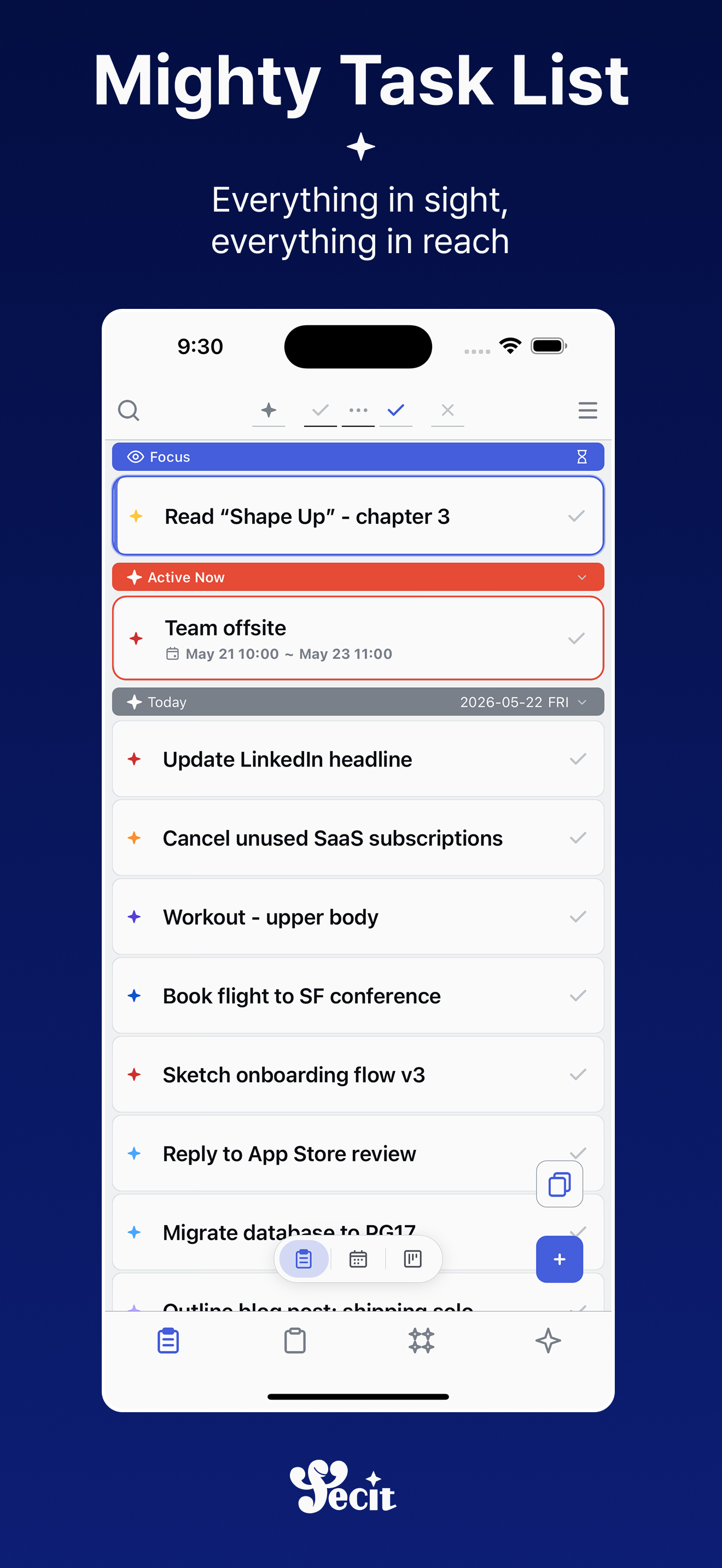 Task list