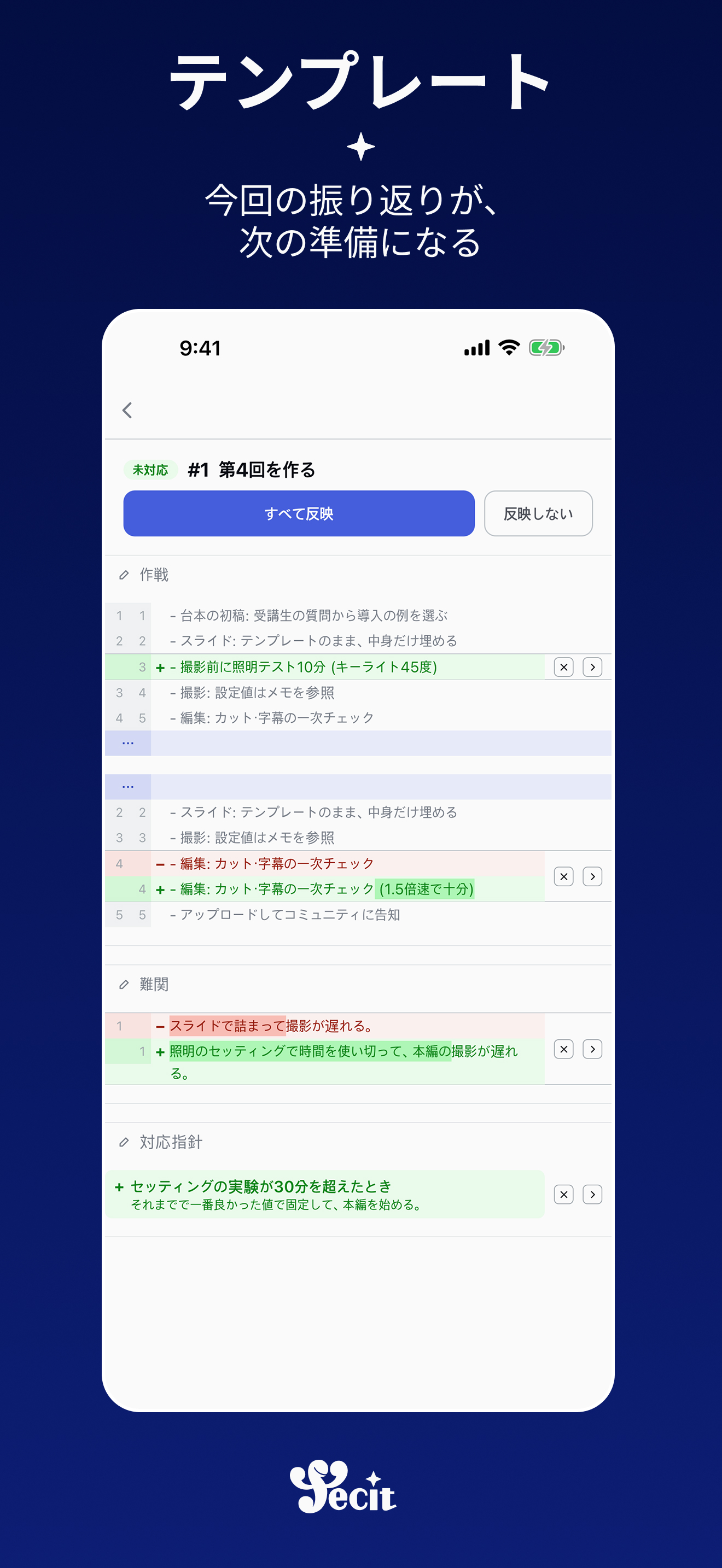 テンプレート